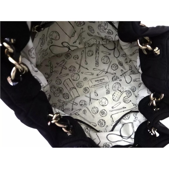 Kate spade black Willa Sutton place twist lock shoulder bag 14x10 - Picture 7 of 7